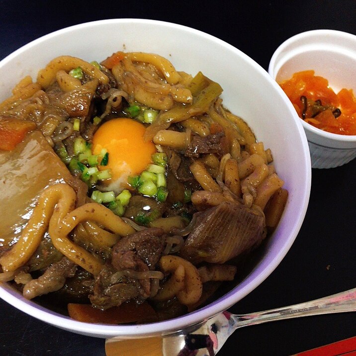 すき焼きリメイク☆すき煮丼☆